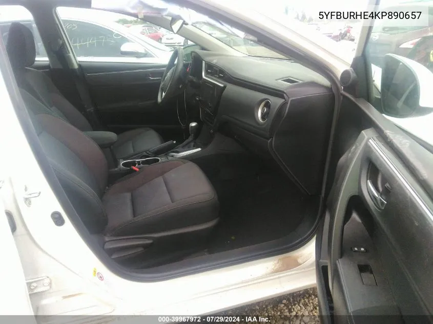 5YFBURHE4KP890657 2019 Toyota Corolla Le