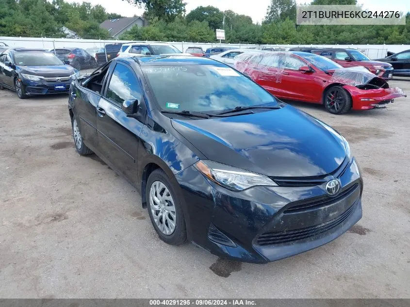 2T1BURHE6KC244276 2019 Toyota Corolla Le