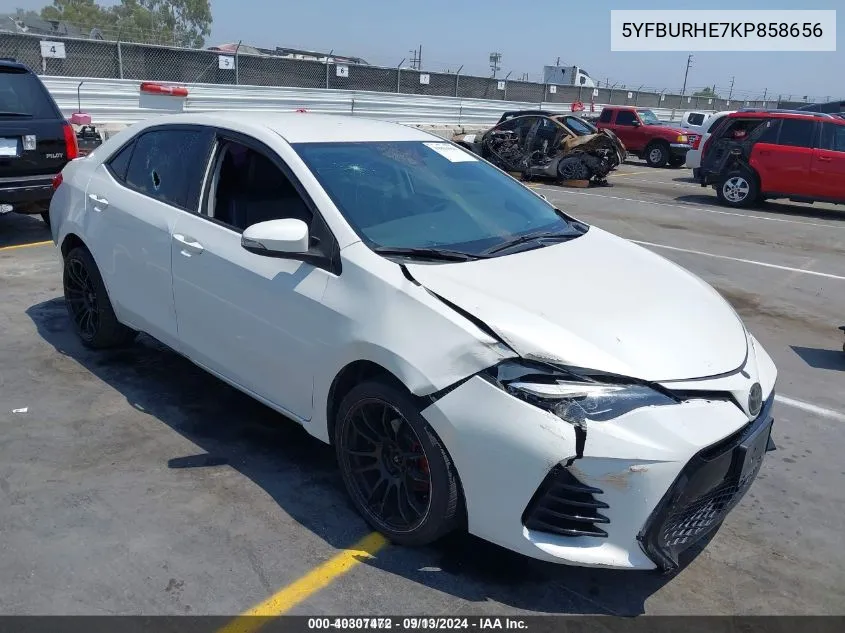 5YFBURHE7KP858656 2019 Toyota Corolla Se