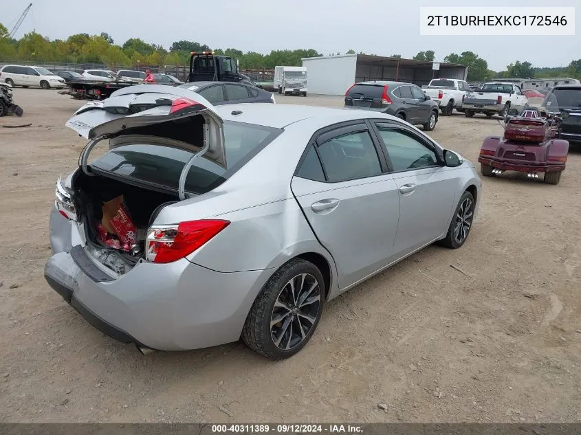 2T1BURHEXKC172546 2019 Toyota Corolla L/Le/Xle/Se/Xse