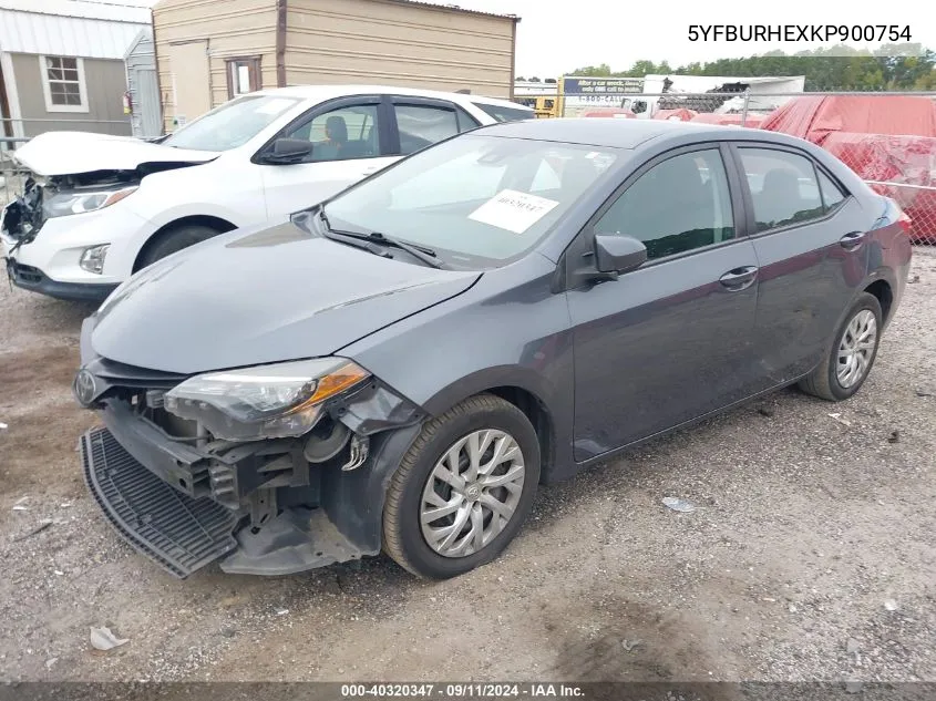 2019 Toyota Corolla L/Le/Xle/Se/Xse VIN: 5YFBURHEXKP900754 Lot: 40320347