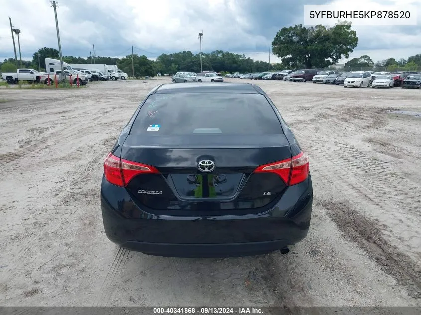 5YFBURHE5KP878520 2019 Toyota Corolla Le