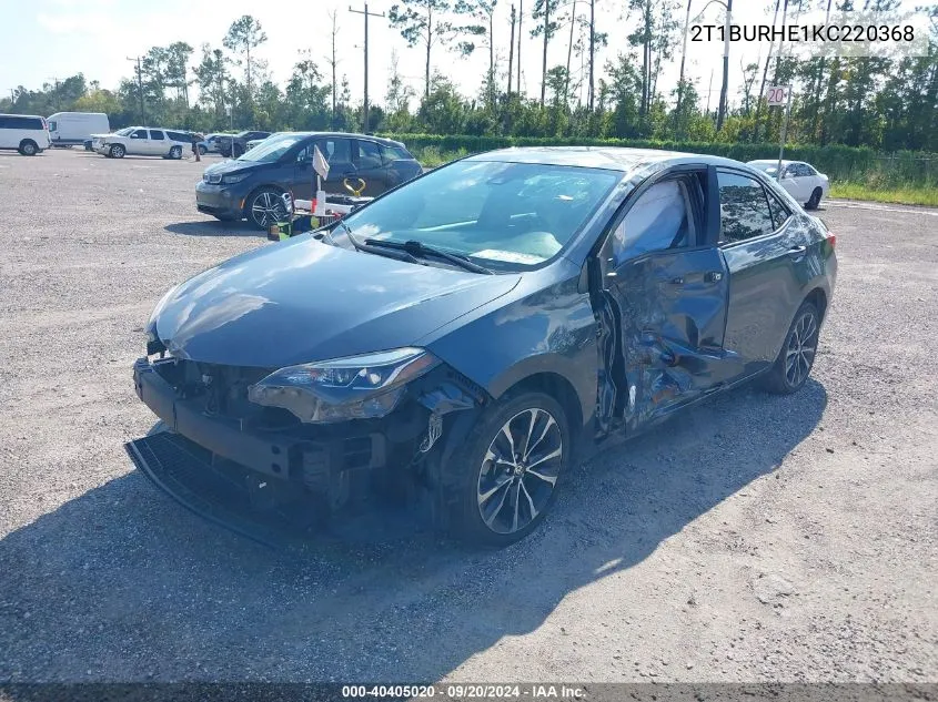 2T1BURHE1KC220368 2019 Toyota Corolla Se