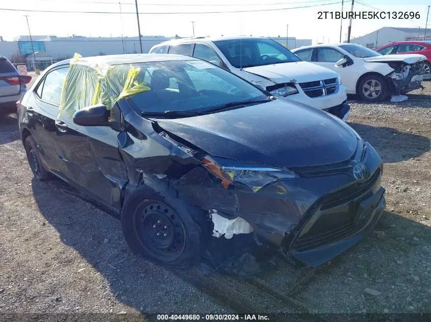 2T1BURHE5KC132696 2019 Toyota Corolla Le