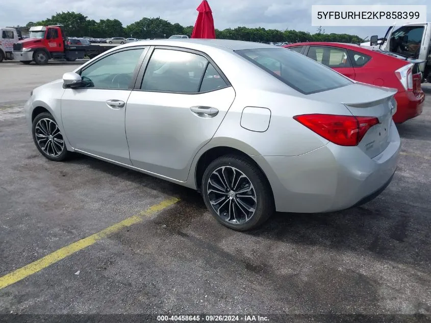 5YFBURHE2KP858399 2019 Toyota Corolla Se