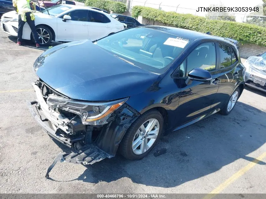 2019 Toyota Corolla Se VIN: JTNK4RBE9K3053948 Lot: 40468796