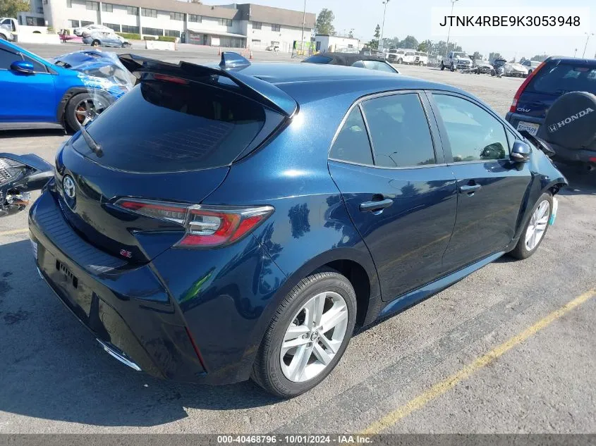 JTNK4RBE9K3053948 2019 Toyota Corolla Se