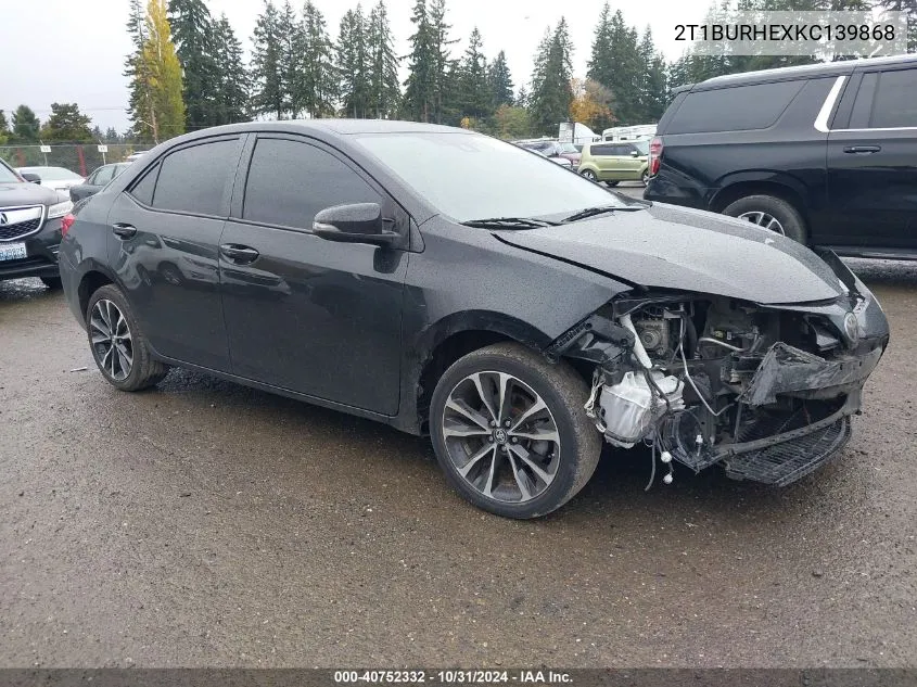 2T1BURHEXKC139868 2019 Toyota Corolla Se