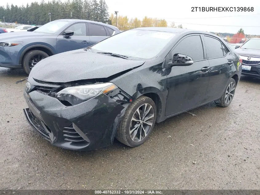 2T1BURHEXKC139868 2019 Toyota Corolla Se