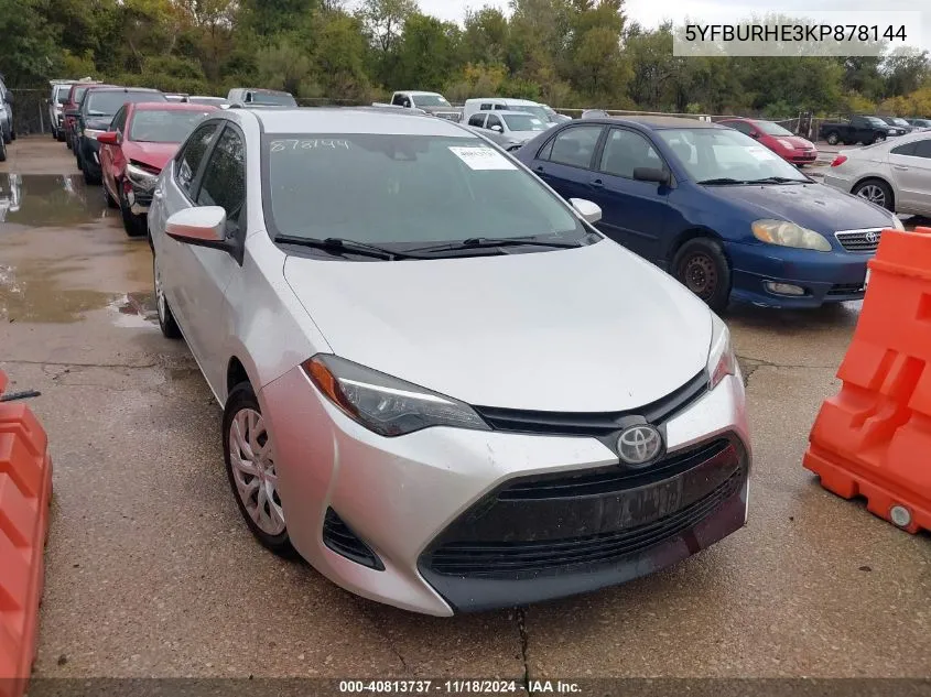 2019 Toyota Corolla L/Le/Xle/Se/Xse VIN: 5YFBURHE3KP878144 Lot: 40813737