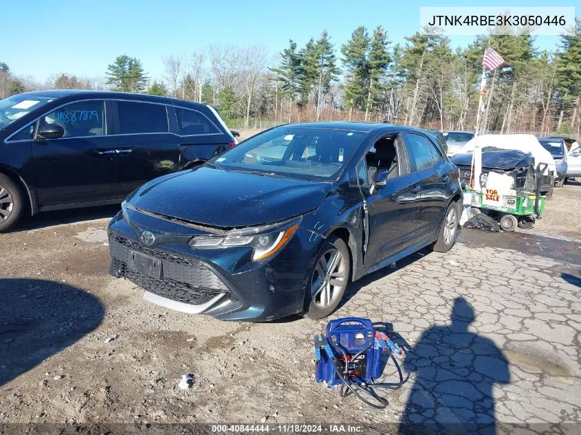 2019 Toyota Corolla Se VIN: JTNK4RBE3K3050446 Lot: 40844444