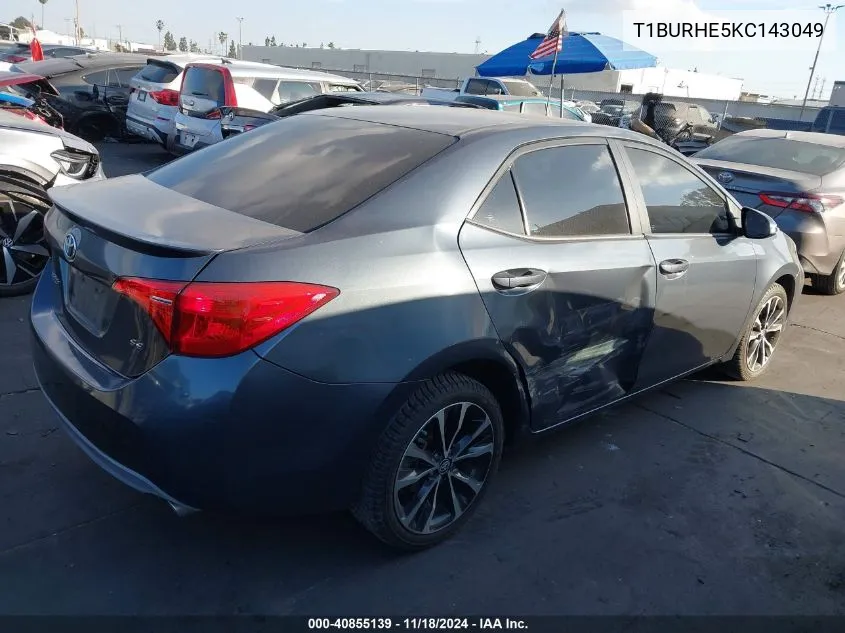 T1BURHE5KC143049 2019 Toyota Corolla Se