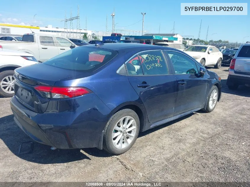 5YFBPRBE1LP029700 2020 Toyota Corolla