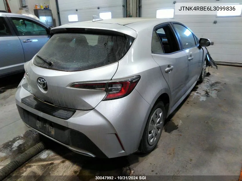 2020 Toyota Corolla Se/Xse VIN: JTNK4RBE6L3099836 Lot: 30047992