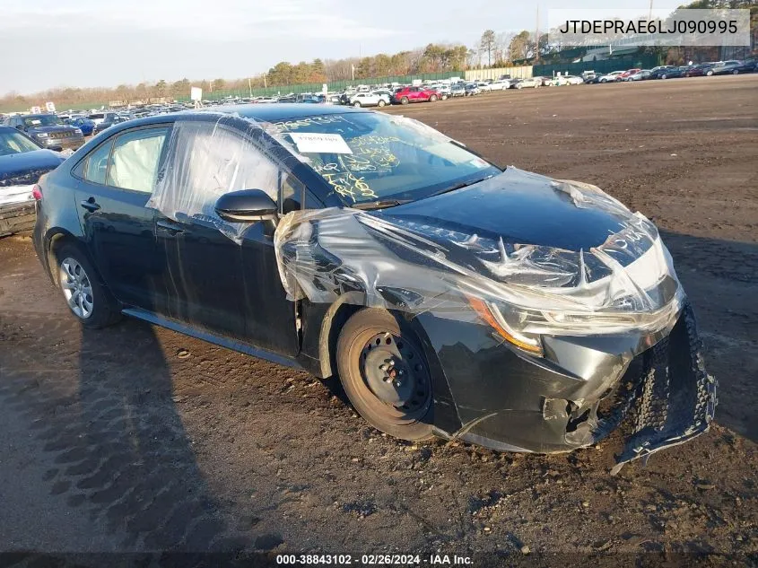 2020 Toyota Corolla Le VIN: JTDEPRAE6LJ090995 Lot: 38843102