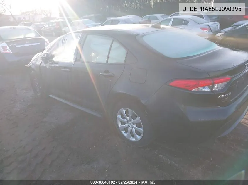 2020 Toyota Corolla Le VIN: JTDEPRAE6LJ090995 Lot: 38843102