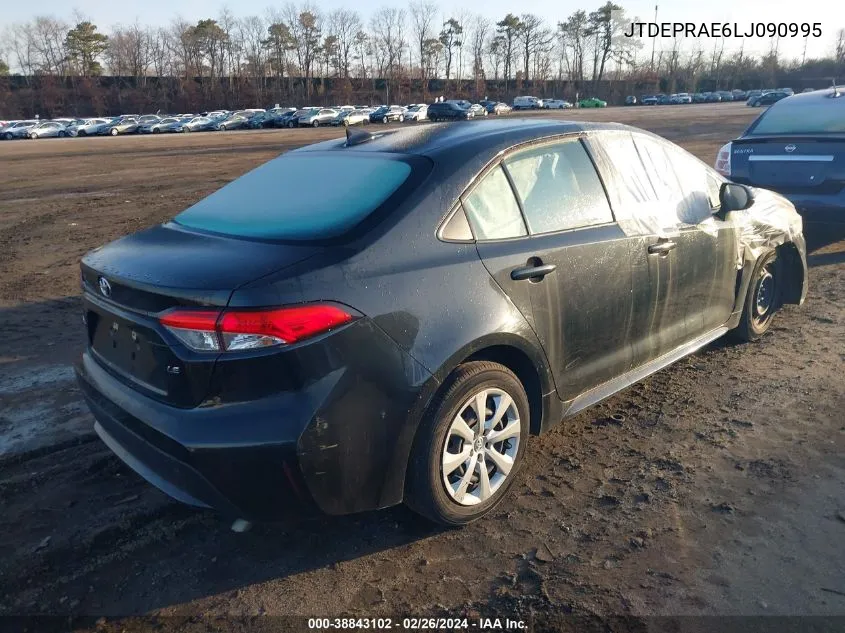 2020 Toyota Corolla Le VIN: JTDEPRAE6LJ090995 Lot: 38843102