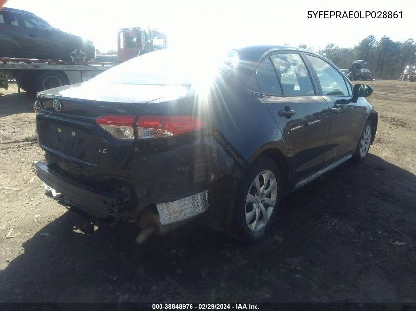 5YFEPRAE0LP028861 2020 Toyota Corolla Le