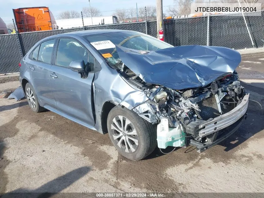 2020 Toyota Corolla Hybrid Le VIN: JTDEBRBE8LJ019004 Lot: 38857371