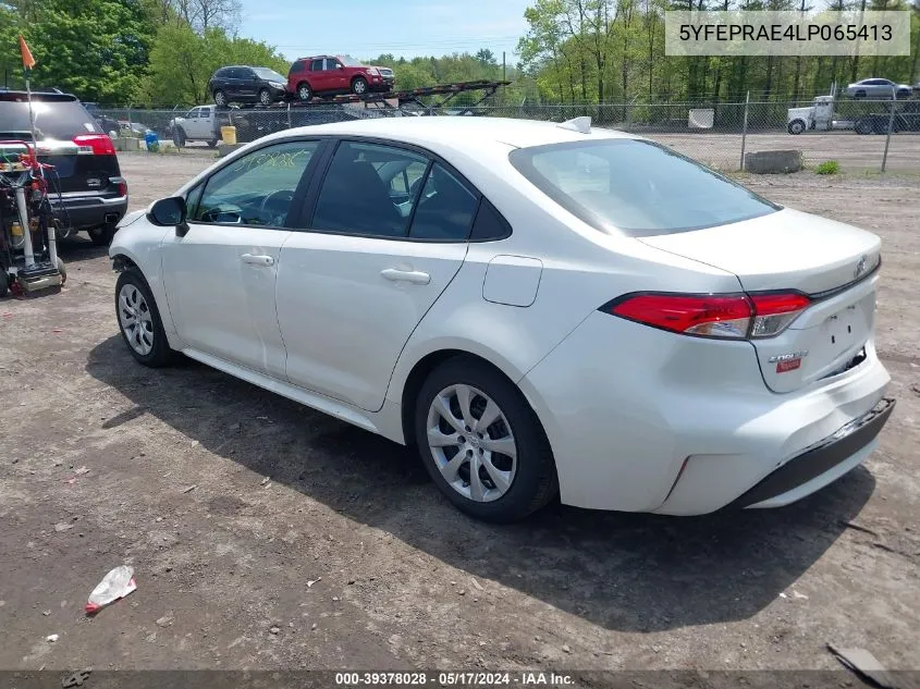 5YFEPRAE4LP065413 2020 Toyota Corolla Le