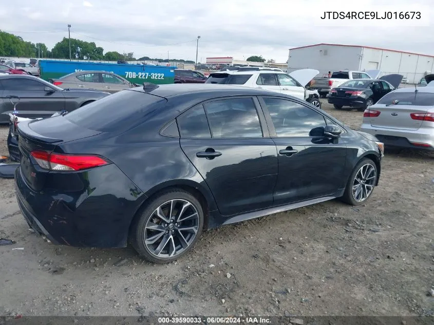 2020 Toyota Corolla Se VIN: JTDS4RCE9LJ016673 Lot: 39590033