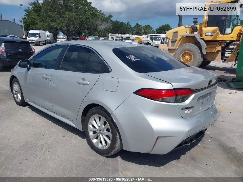 2020 Toyota Corolla Xle VIN: 5YFFPRAE7LP052899 Lot: 39619320