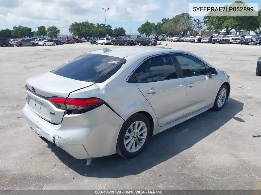 2020 Toyota Corolla Xle VIN: 5YFFPRAE7LP052899 Lot: 39619320