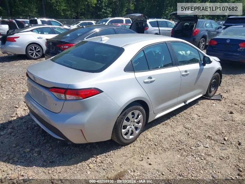 5YFEPRAE1LP107682 2020 Toyota Corolla Le