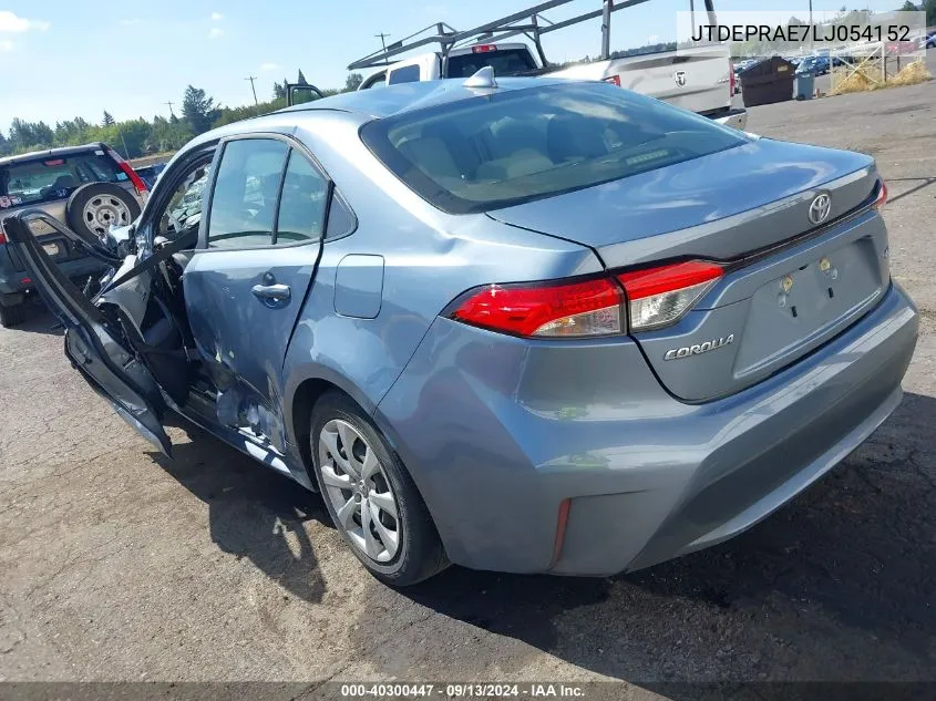 2020 Toyota Corolla Le VIN: JTDEPRAE7LJ054152 Lot: 40300447