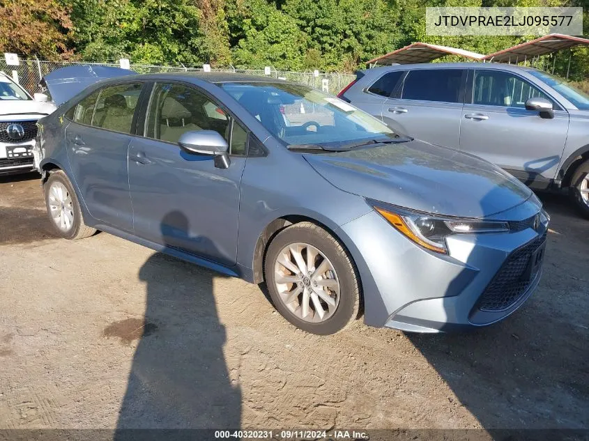 2020 Toyota Corolla Le VIN: JTDVPRAE2LJ095577 Lot: 40320231