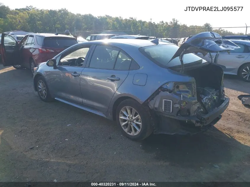 JTDVPRAE2LJ095577 2020 Toyota Corolla Le