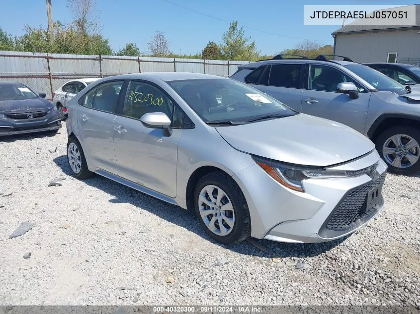 2020 Toyota Corolla Le VIN: JTDEPRAE5LJ057051 Lot: 40320300