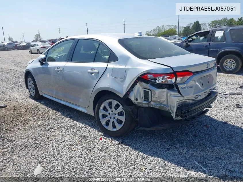 2020 Toyota Corolla Le VIN: JTDEPRAE5LJ057051 Lot: 40320300