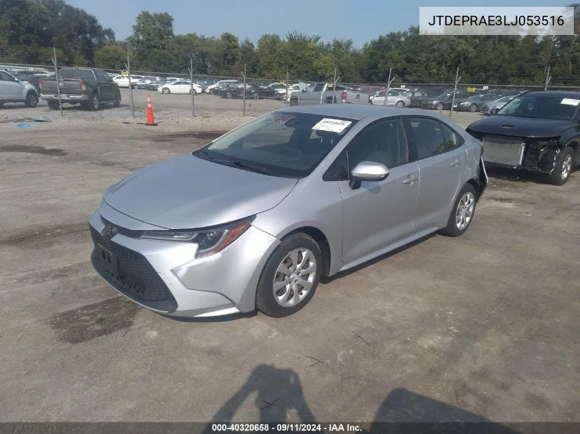 2020 Toyota Corolla Le VIN: JTDEPRAE3LJ053516 Lot: 40320658