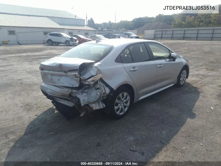 JTDEPRAE3LJ053516 2020 Toyota Corolla Le