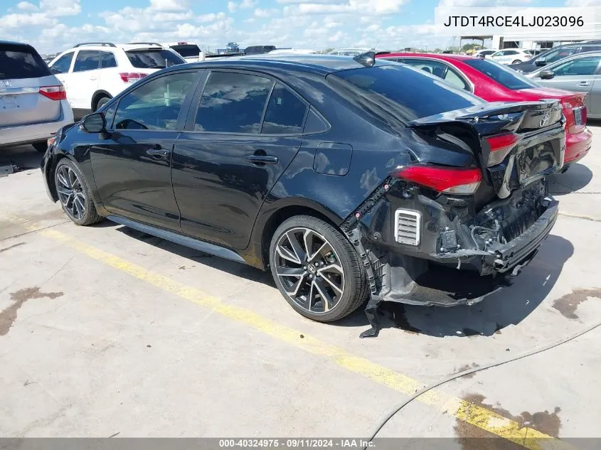 2020 Toyota Corolla Xse VIN: JTDT4RCE4LJ023096 Lot: 40324975