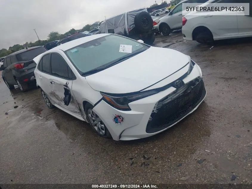 5YFEPRAE6LP142363 2020 Toyota Corolla Le