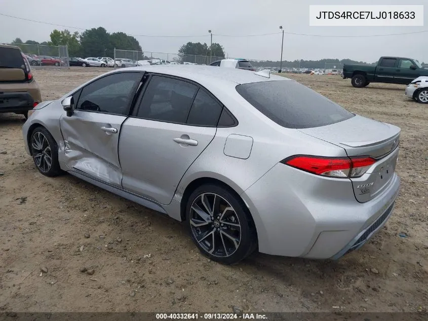 JTDS4RCE7LJ018633 2020 Toyota Corolla Se