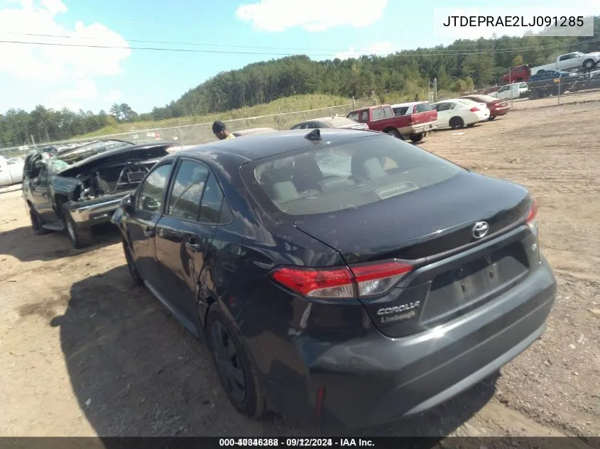 2020 Toyota Corolla Le VIN: JTDEPRAE2LJ091285 Lot: 40346388