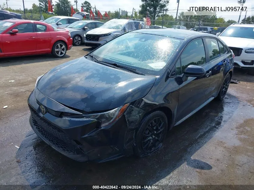 2020 Toyota Corolla Le VIN: JTDEPRAE1LJ095747 Lot: 40422642