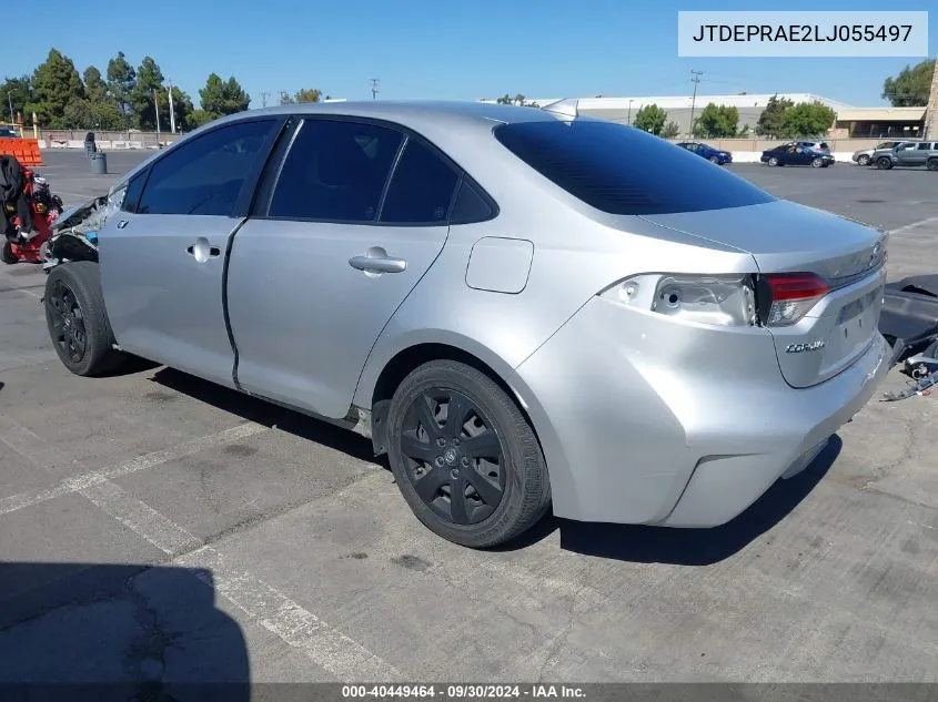 2020 Toyota Corolla Le VIN: JTDEPRAE2LJ055497 Lot: 40449464