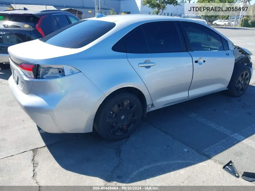 2020 Toyota Corolla Le VIN: JTDEPRAE2LJ055497 Lot: 40449464