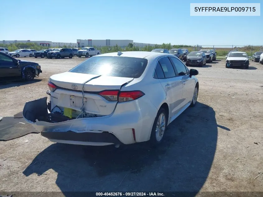 2020 Toyota Corolla Xle VIN: 5YFFPRAE9LP009715 Lot: 40452676