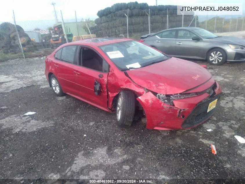 JTDHPRAEXLJ048052 2020 Toyota Corolla Le