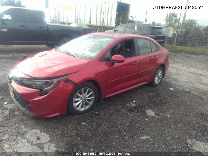 JTDHPRAEXLJ048052 2020 Toyota Corolla Le