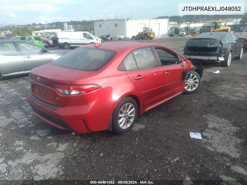 JTDHPRAEXLJ048052 2020 Toyota Corolla Le