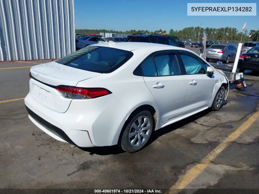 2020 Toyota Corolla Le VIN: 5YFEPRAEXLP134282 Lot: 40601974