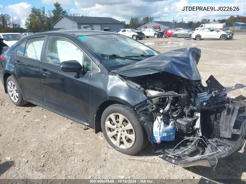 2020 Toyota Corolla Le VIN: JTDEPRAE9LJ022626 Lot: 40605699