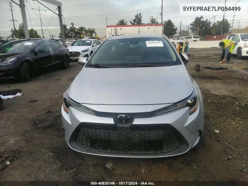 2020 Toyota Corolla Le VIN: 5YFEPRAE7LP054499 Lot: 40630146