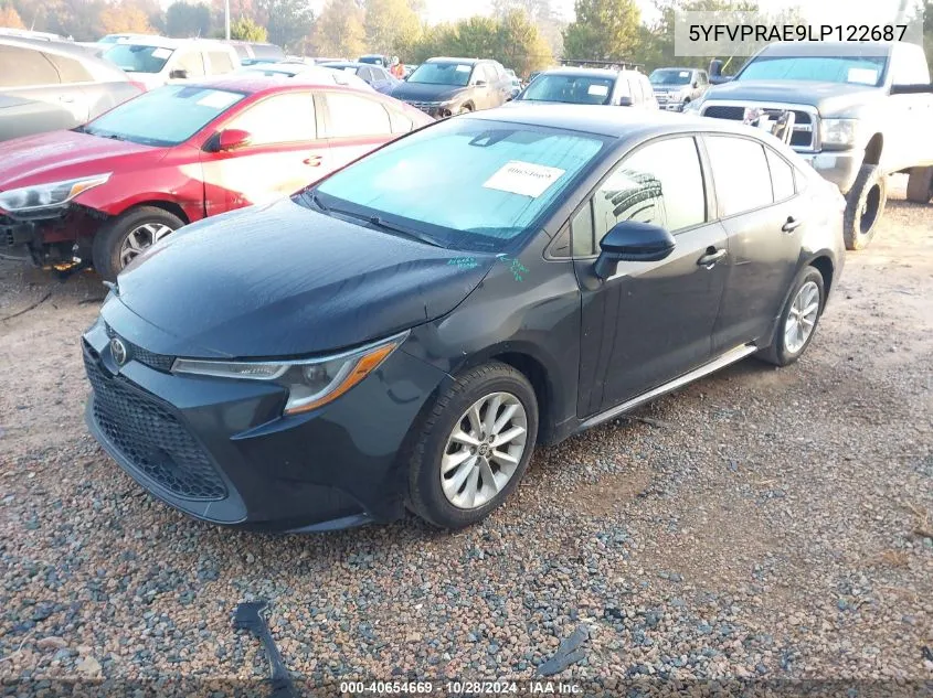 5YFVPRAE9LP122687 2020 Toyota Corolla Le